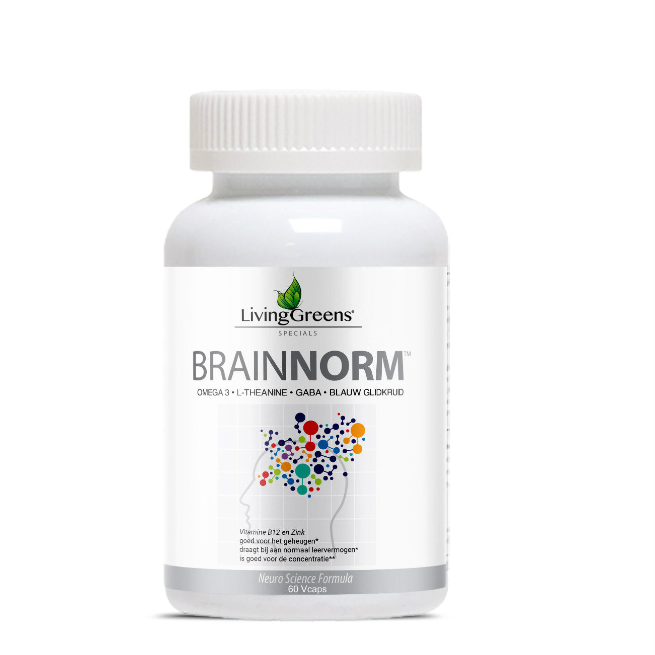 Livinggreens Brainnorm 60 Vegetarische capsules