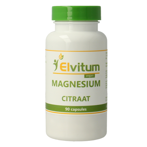 Elvitum  Magnesium citraat 90.00 Vegetarische capsules