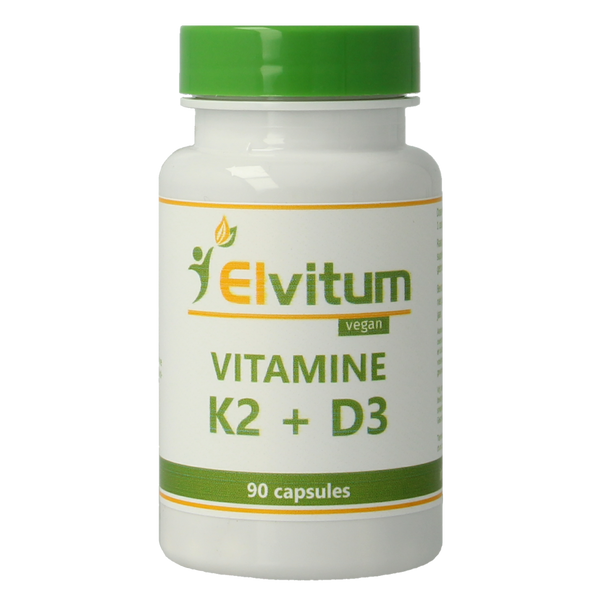 Elvitum  Vitamine K2 & D3 90.00 Vegetarische capsules