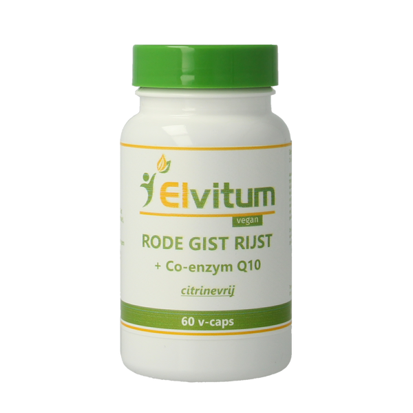 Elvitum  Rode gist rijst met Q10 60.00 Vegetarische capsules