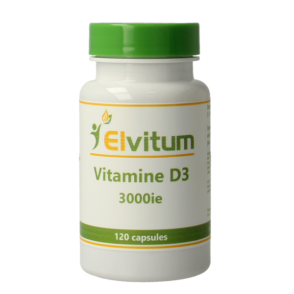 Elvitum  Vitamine D3 3000IE/75mcg 120.00 Capsules