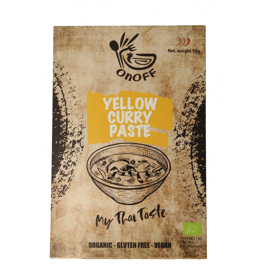 Onoff Thaise gele currypasta bio 50.00 Gram