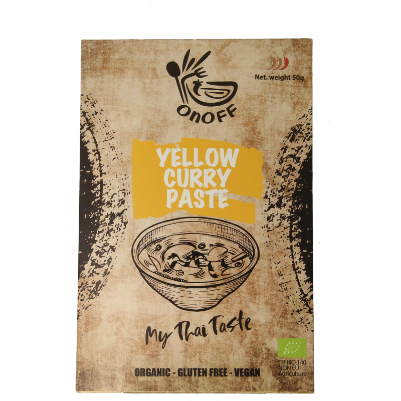 Onoff Thaise gele currypasta bio 50 Gram
