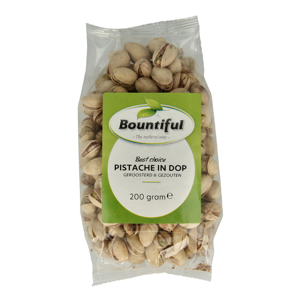 Bountiful Pistache in dop geroosterd en gezouten 200.00 Gram