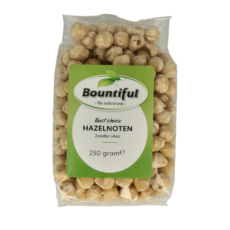 Bountiful Hazelnoten blank 250 Gram