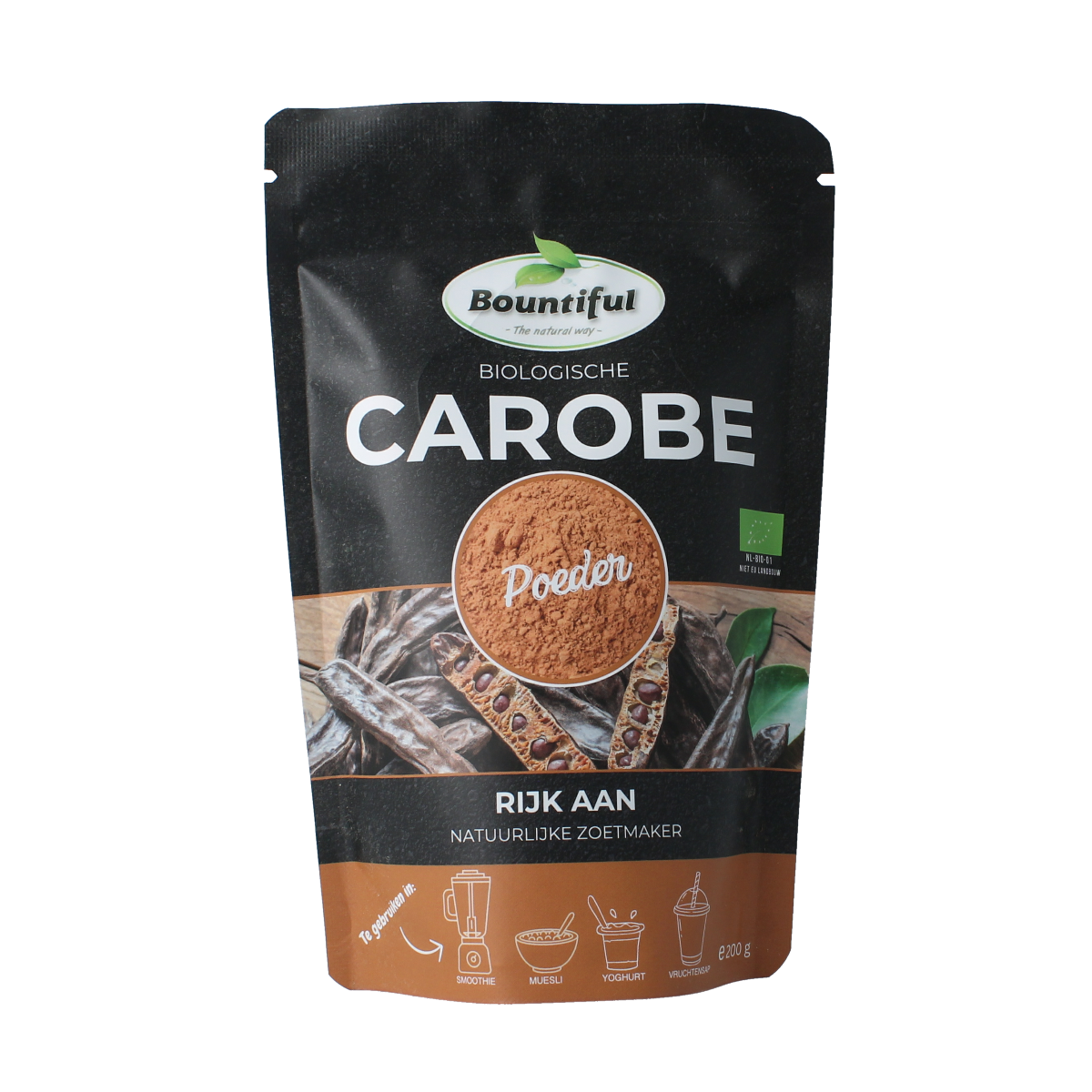 Bountiful Carobe poeder bio 200.00 Gram