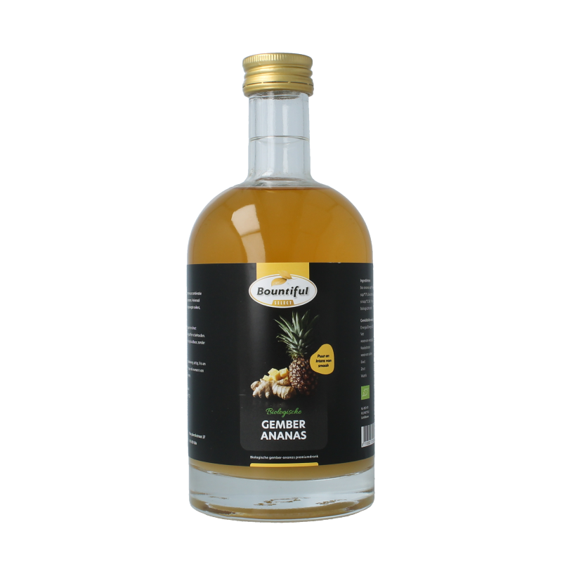 Bountiful select Gember sap ananas bio 500 Milliliter