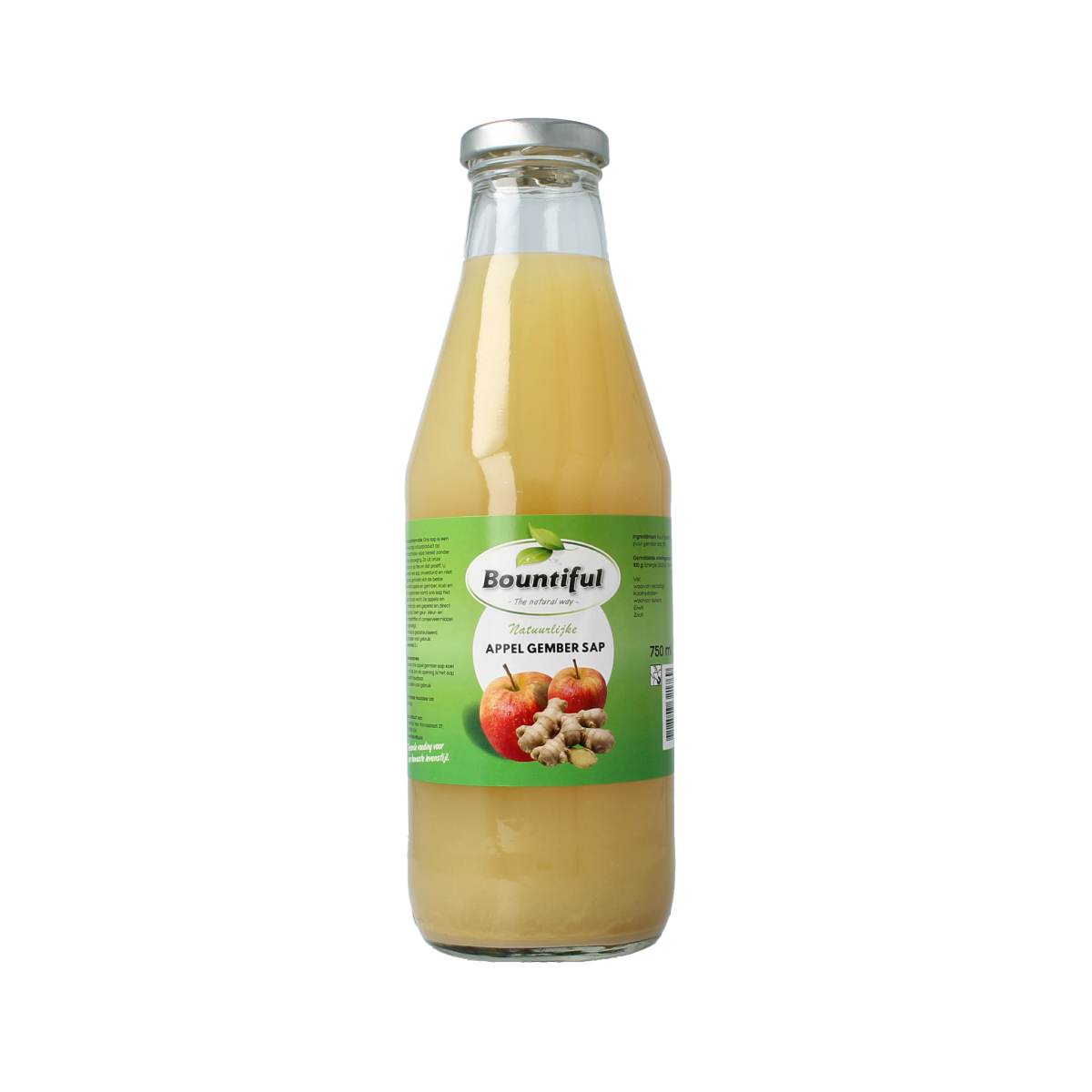 Bountiful Appel-gember sap 750.00 Milliliter