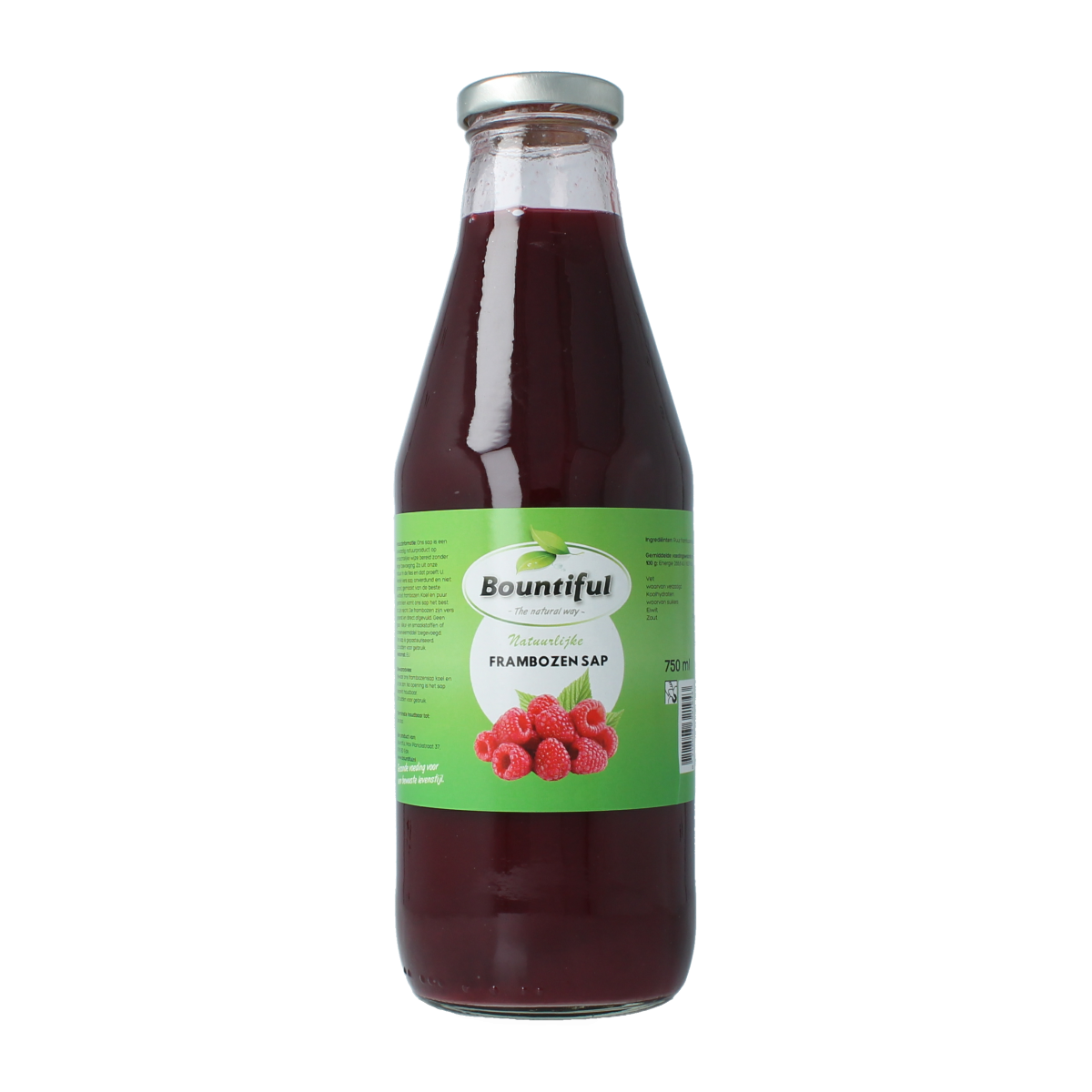 Bountiful Oer frambozensap 750.00 Milliliter