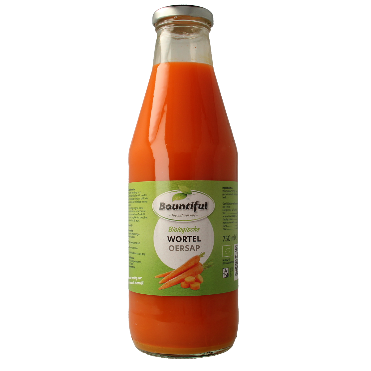 Bountiful Wortel oersap bio 750.00 Milliliter