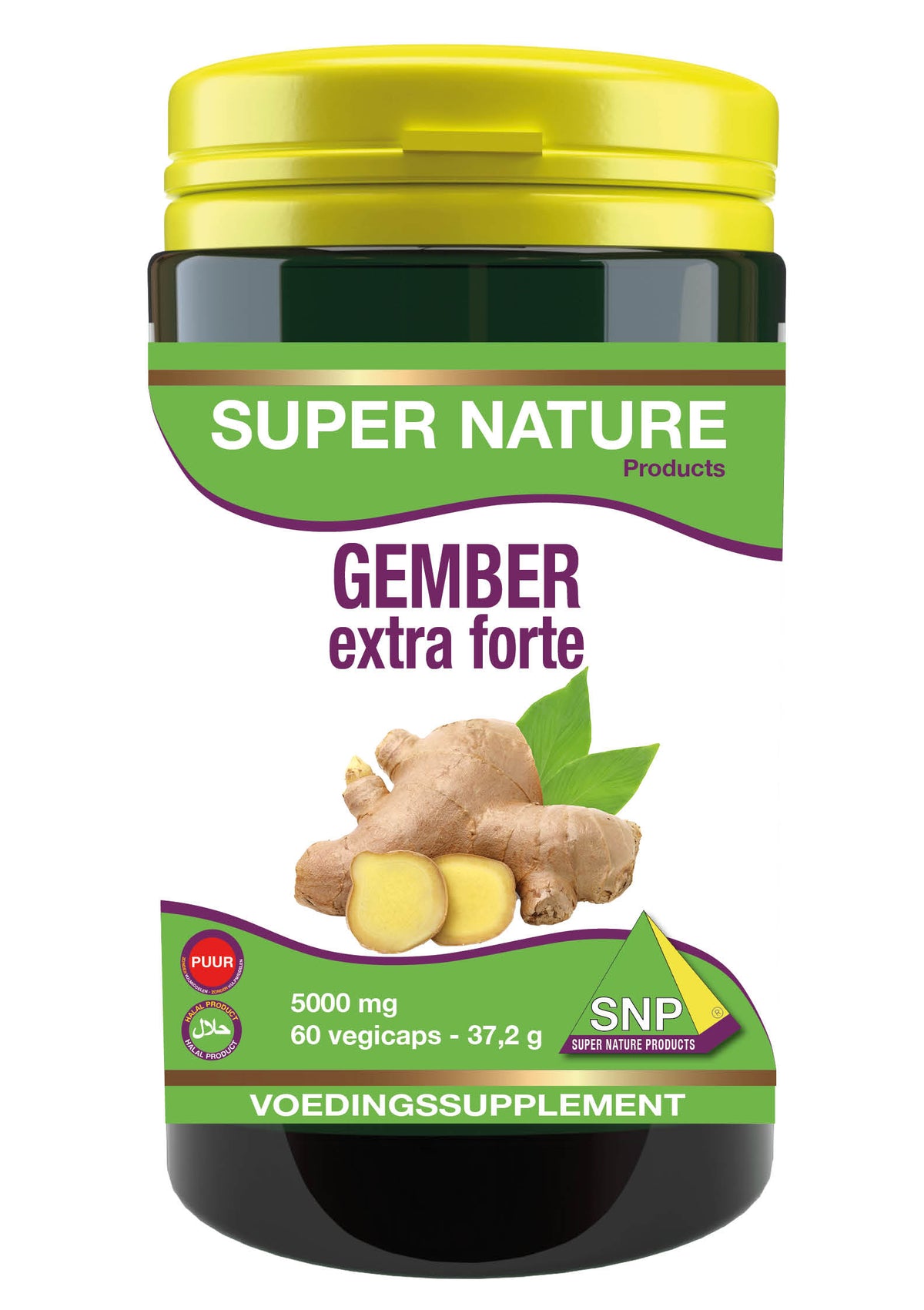 SNP Gember 5000mg puur 60.00 Vegetarische capsules