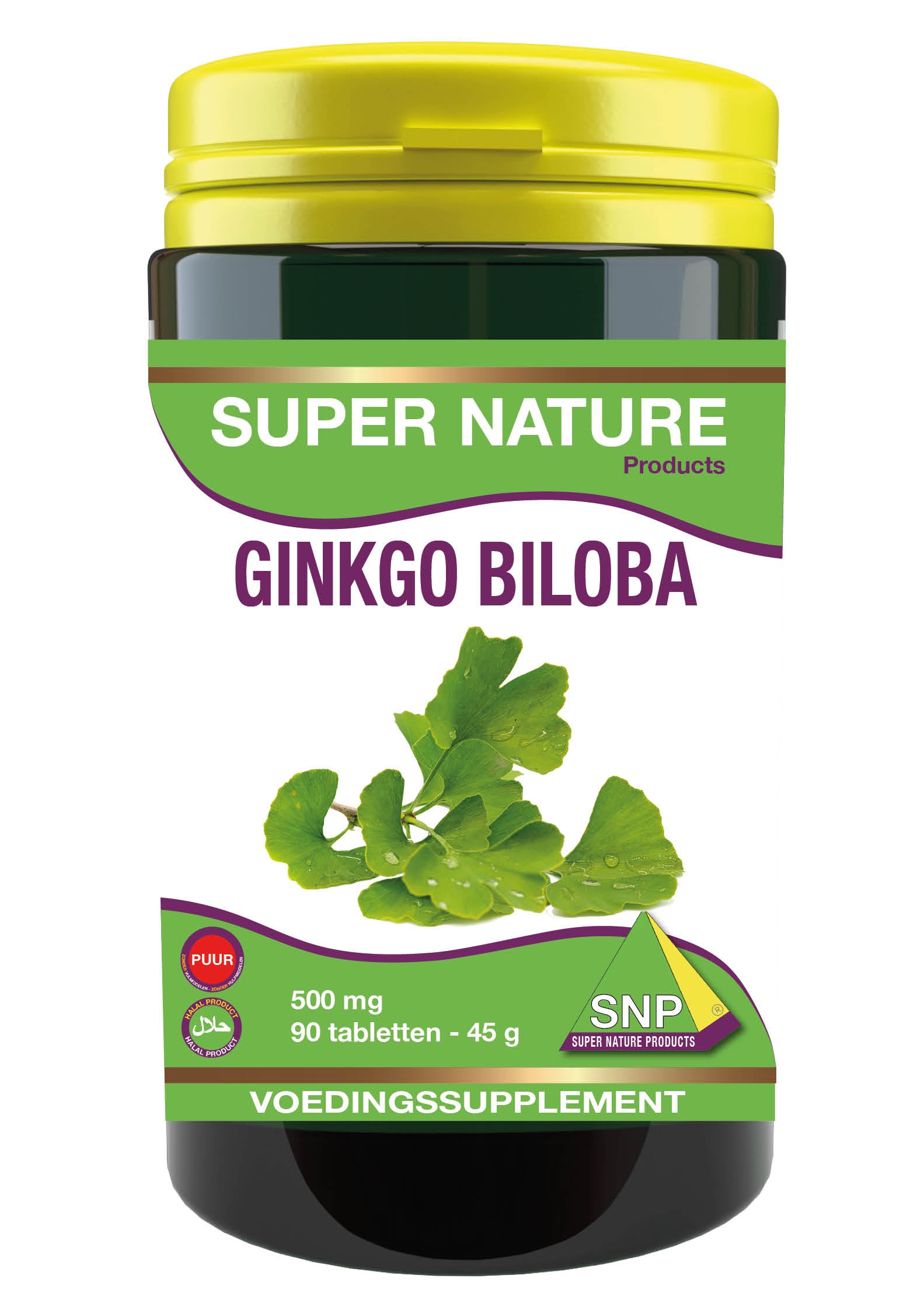 SNP Ginkgo biloba 500mg puur 90 Tabletten