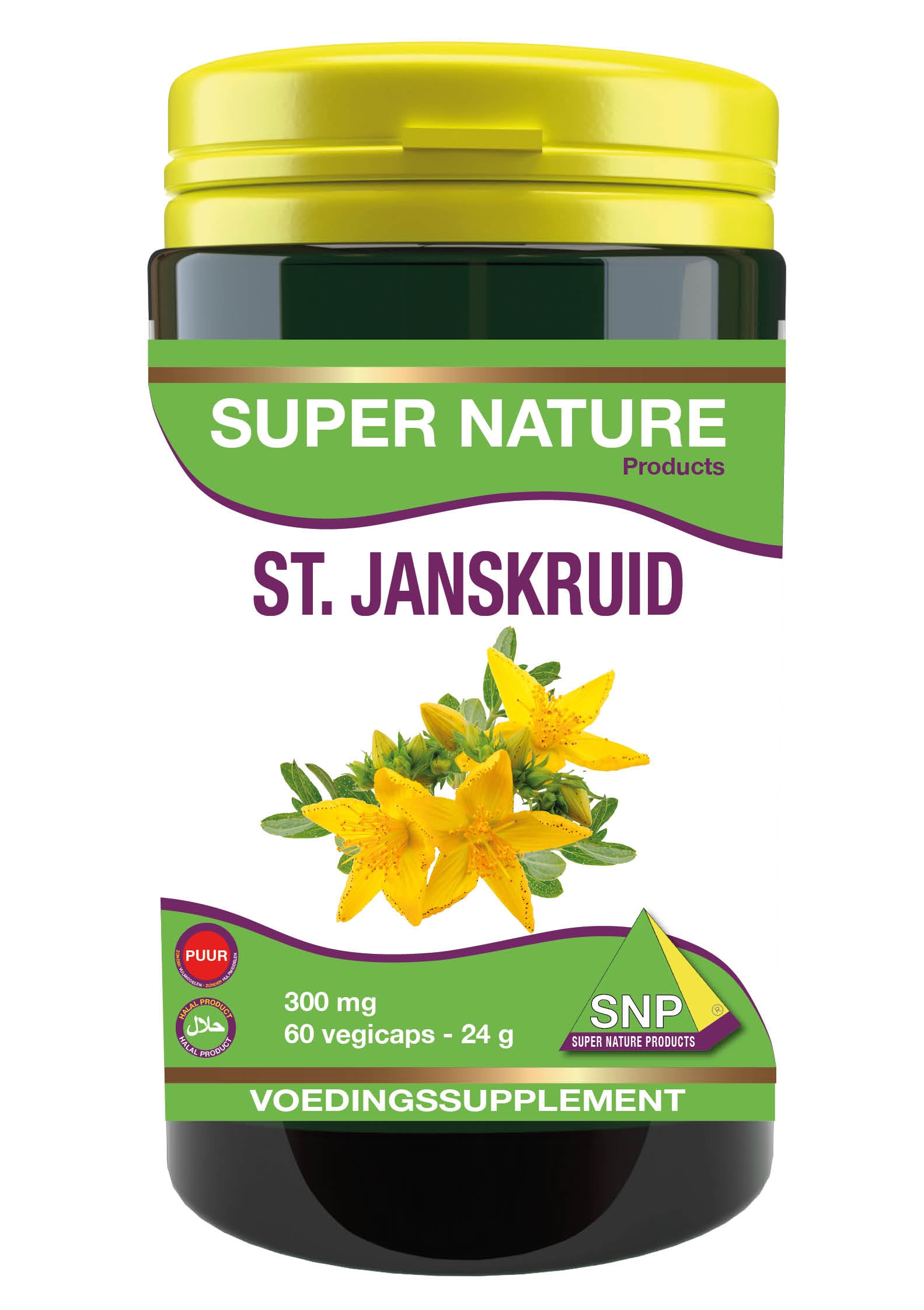 SNP St. Janskruid 300 mg puur 60 Vegetarische capsules