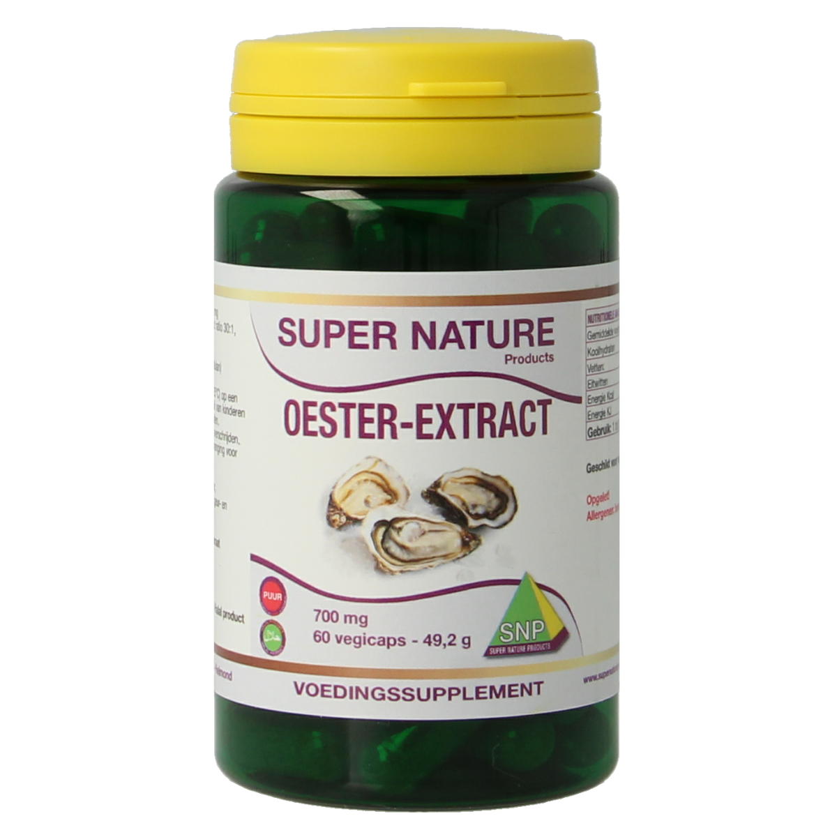 SNP Oester extract 700 mg puur 60.00 Vegetarische capsules