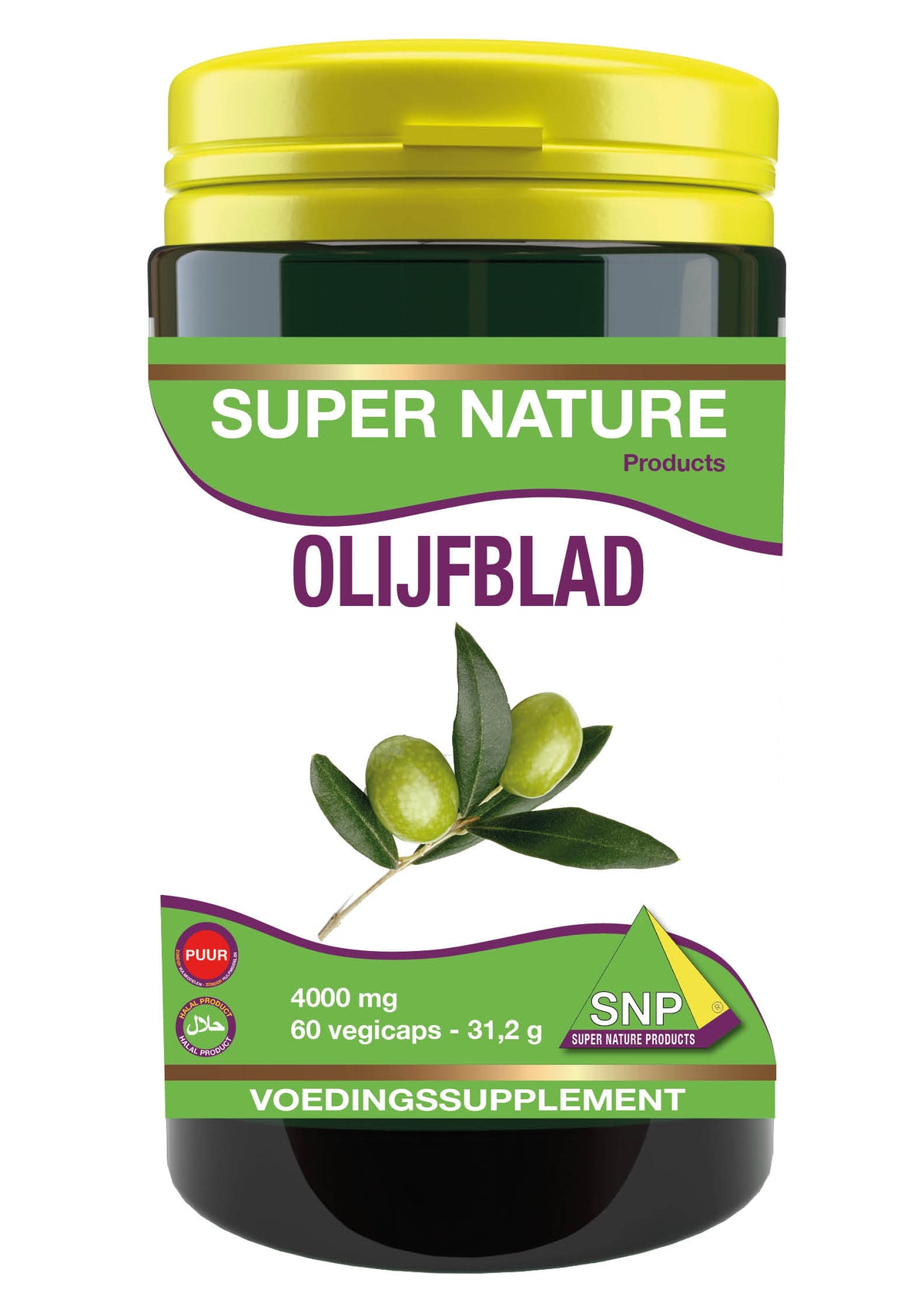 SNP Olijfblad extract extra forte puur 60.00 Vegetarische capsules