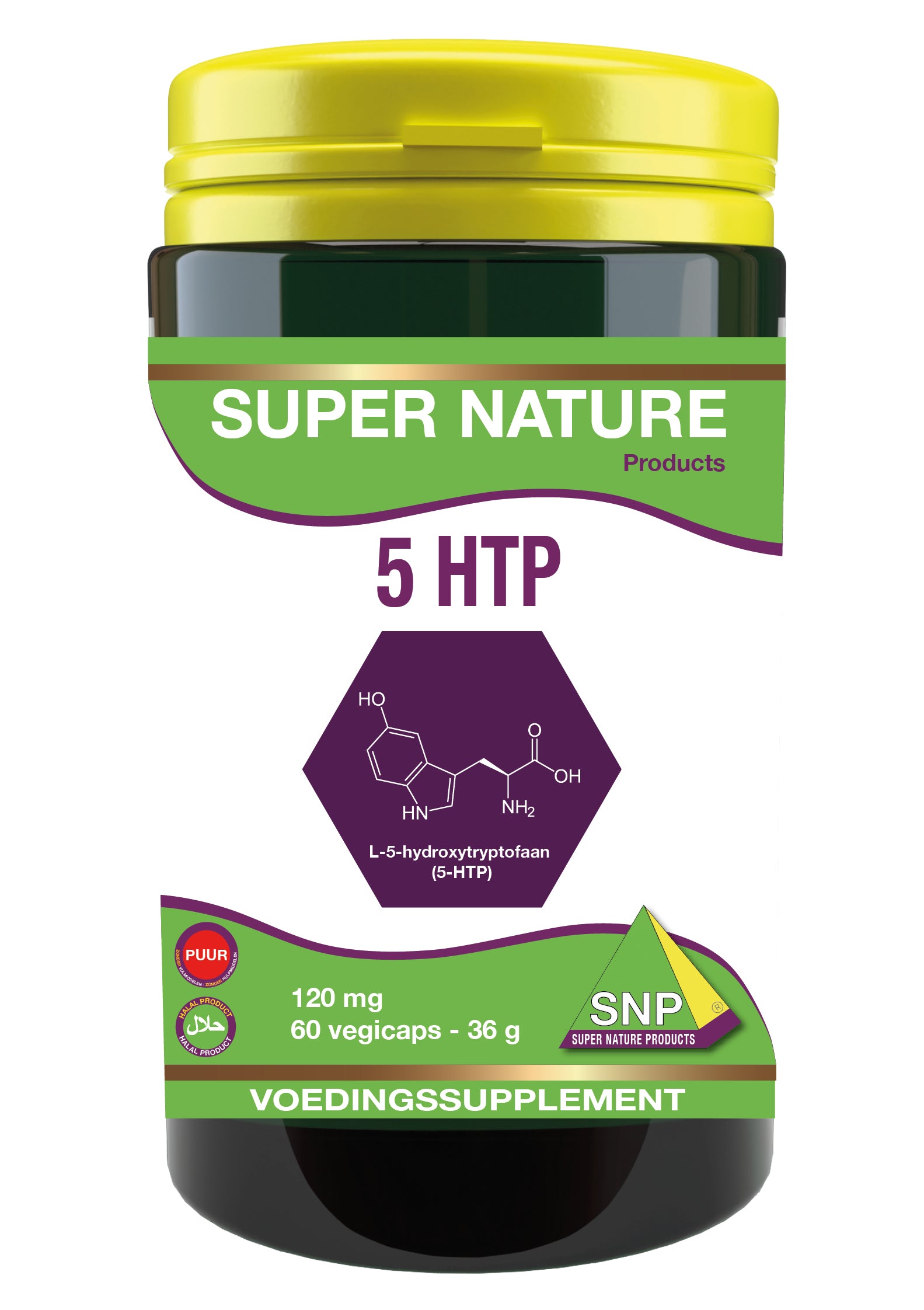 SNP 5 HTP 120mg puur 60 Vegetarische capsules