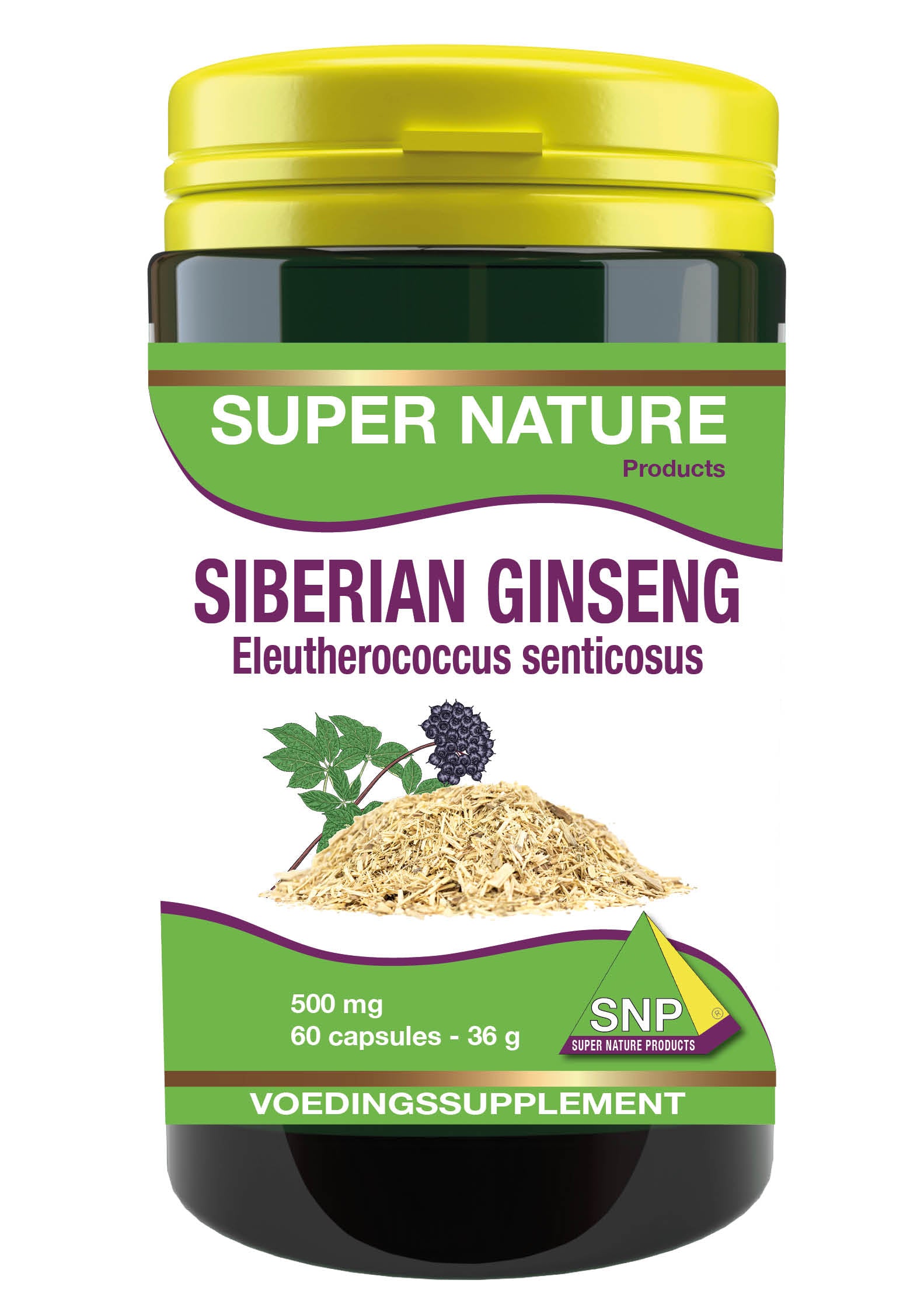 SNP Siberian ginseng 500mg 60 Capsules