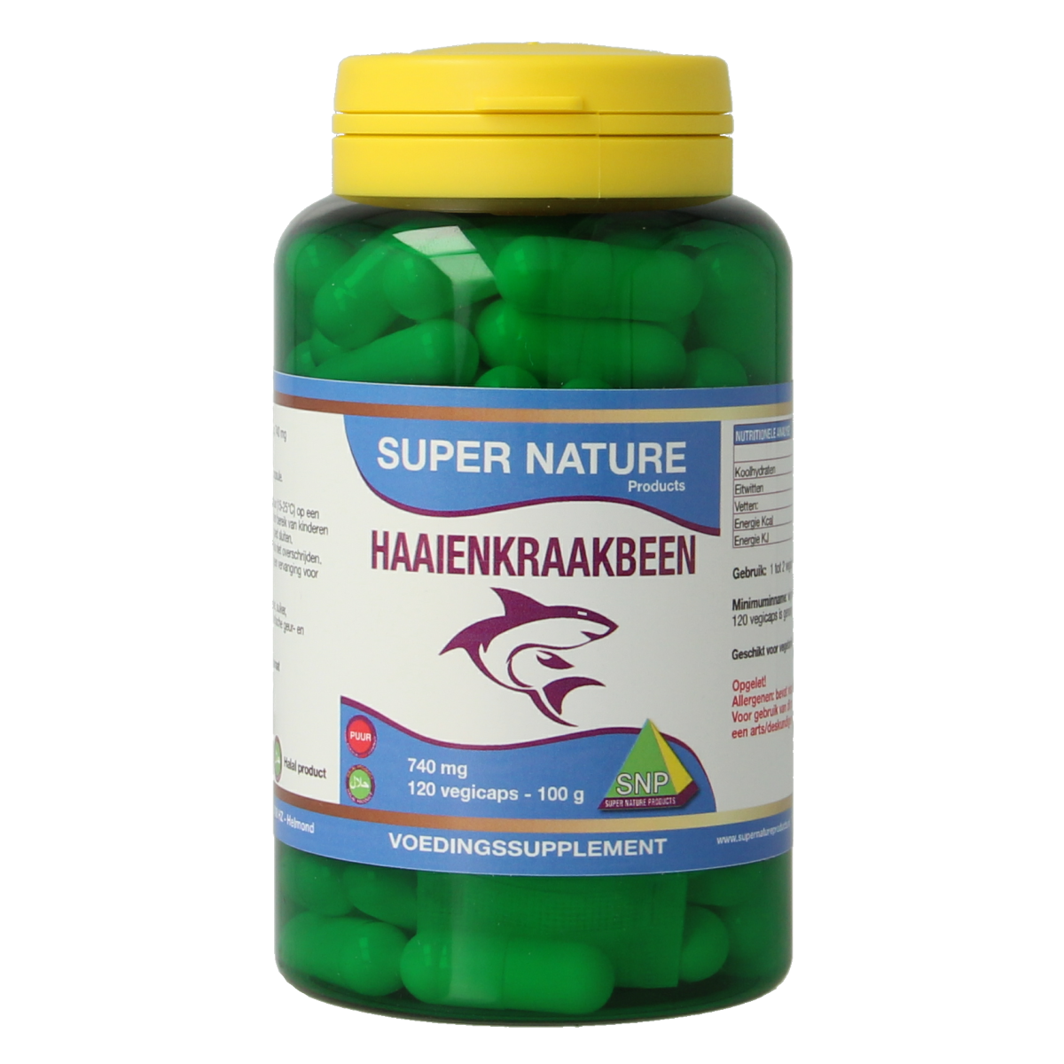 SNP Haaienkraakbeen 740 mg puur 120.00 Vegetarische capsules
