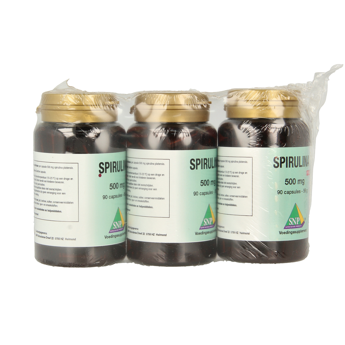 SNP Spirulina 500mg puur aktief 2 + 1 270.00 Capsules