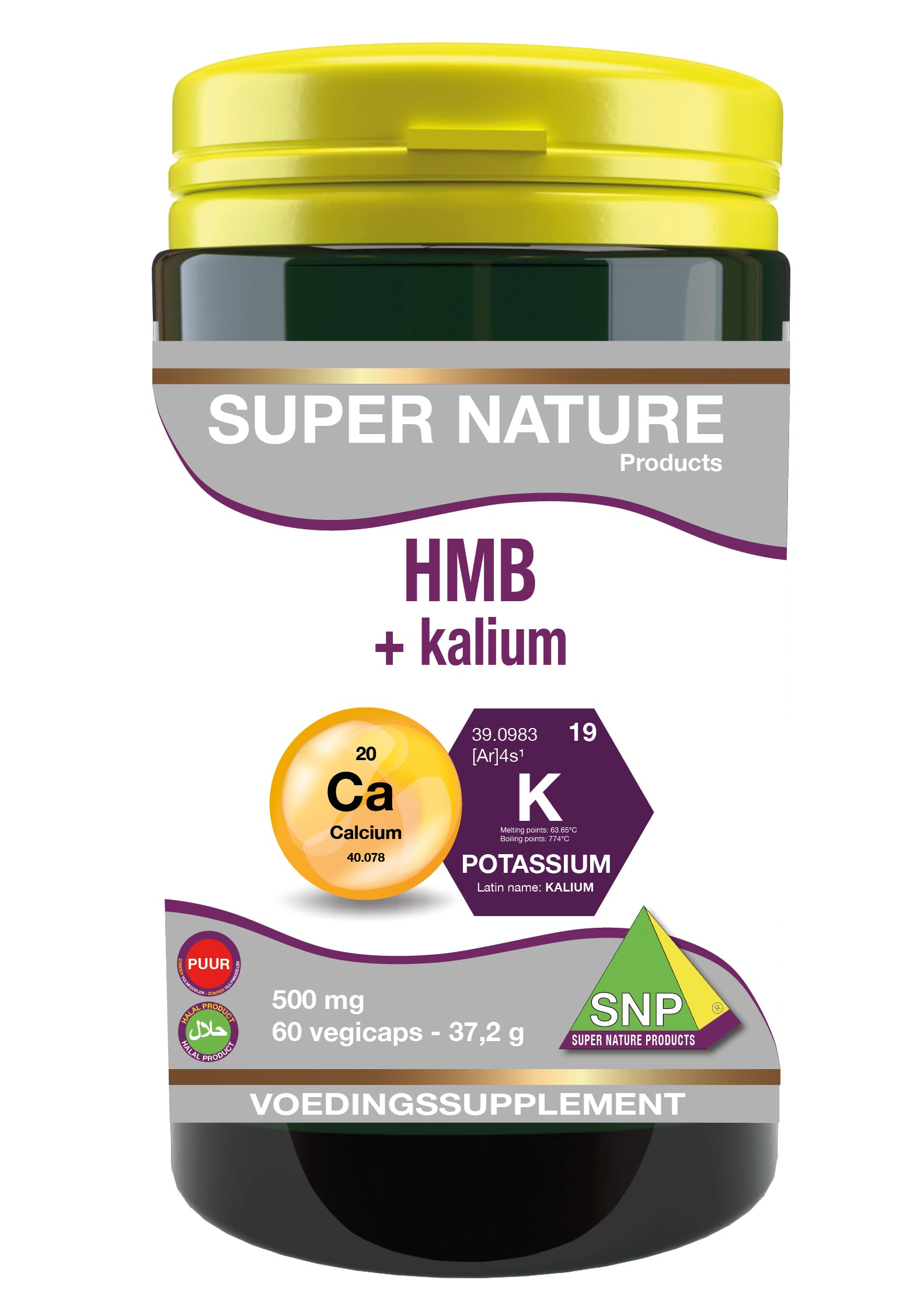 SNP HMB+ kalium 500mg puur 60 Vegetarische capsules