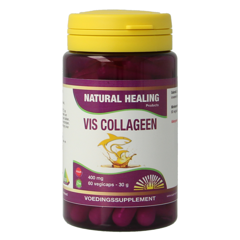 NHP Vis collageen 400mg puur 60 Vegetarische capsules