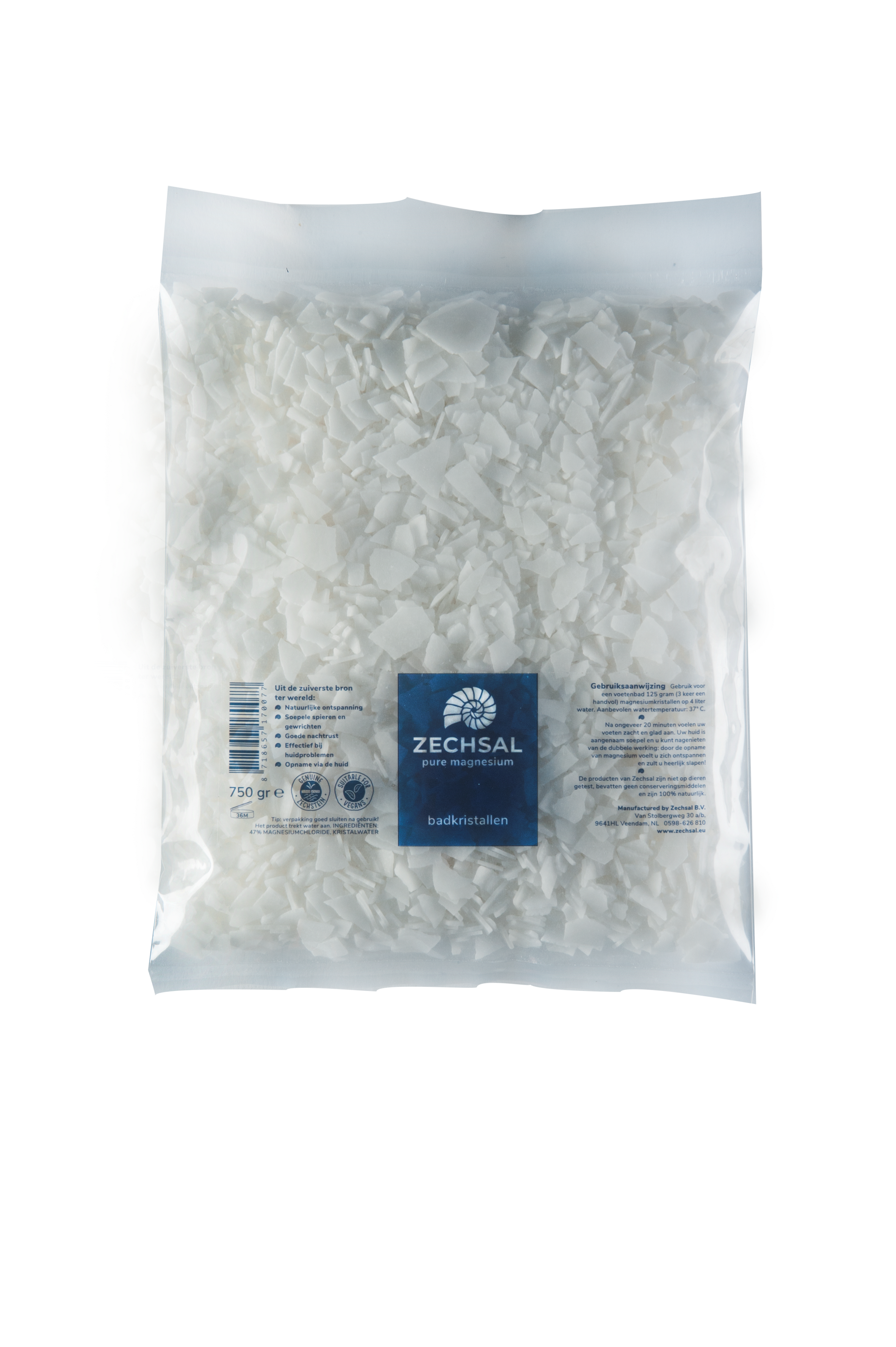 Zechsal Magnesium voetbadzout navul 750 Gram