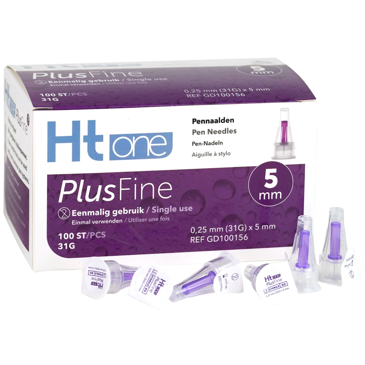 HT One Ht One Plusfine pennaalden 5mm 31G 100.00 Stuks