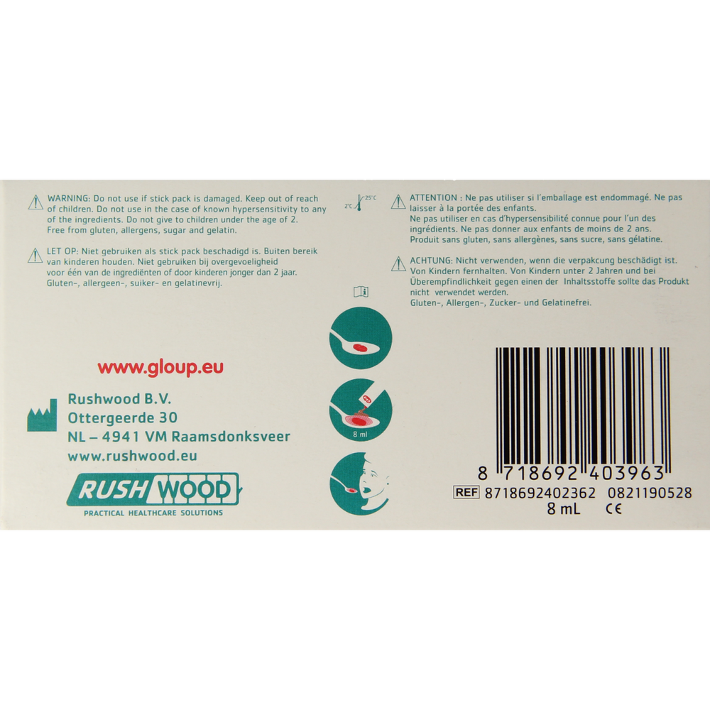 Gloup Zero stickpack 25.00 Stuks