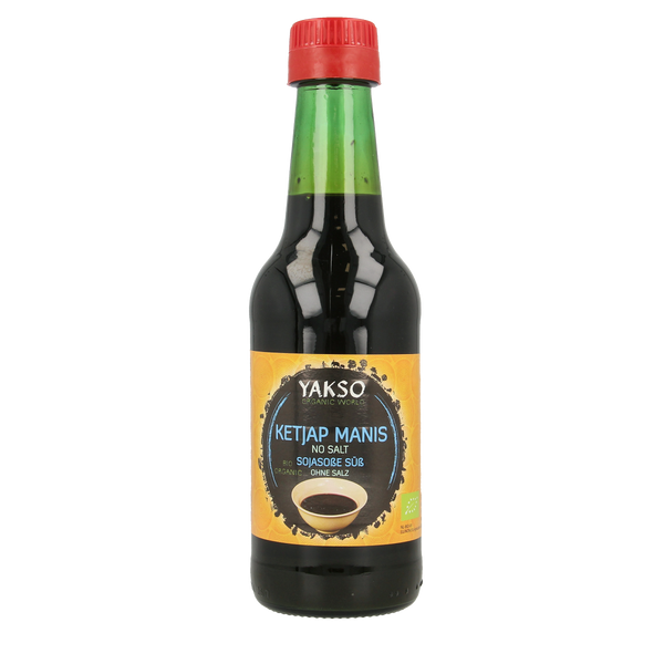 Yakso Ketjap zonder zout bio 250.00 Milliliter