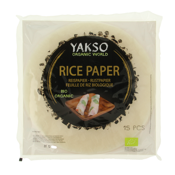 Yakso Rijstpapier met tapioca bio 150 Gram
