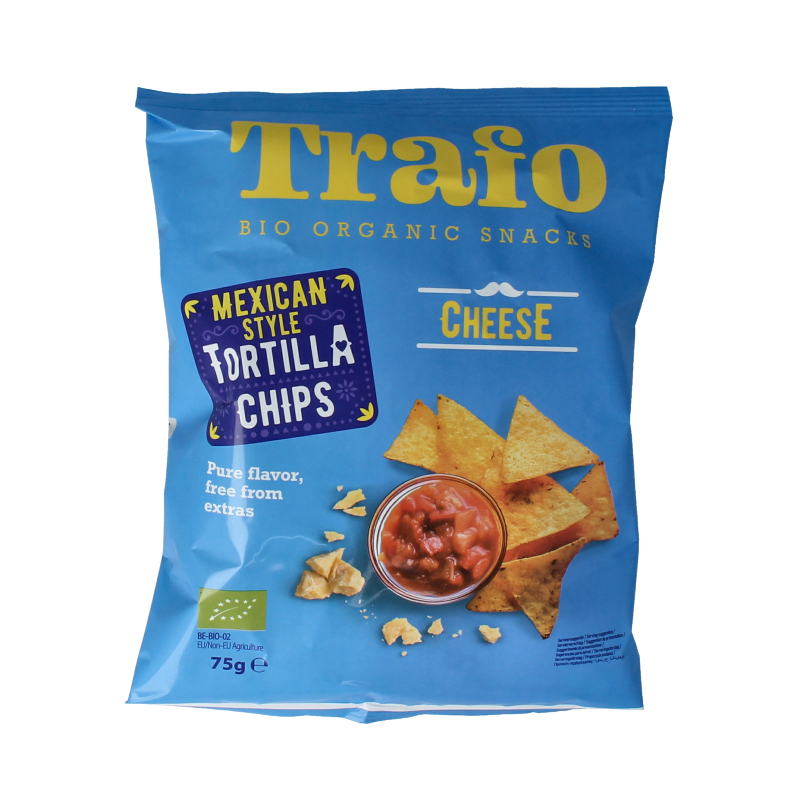 Trafo Tortilla chips nacho bio 75 Gram