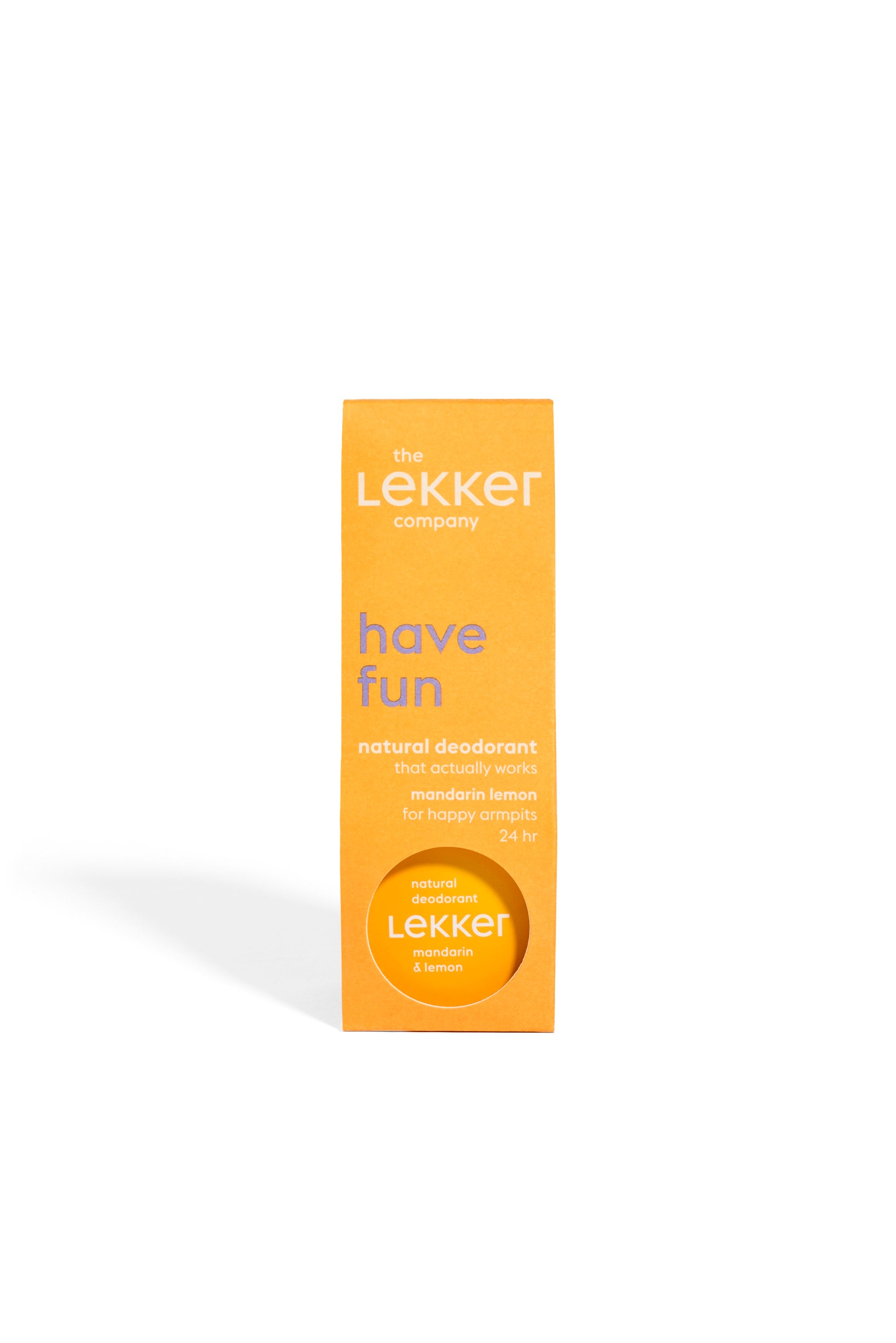 Lekker Company Deodorant mandarijn & citroen 30 Gram