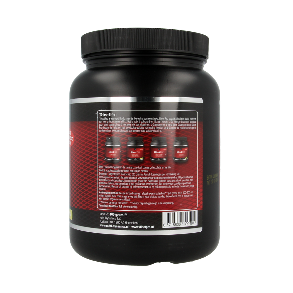 Dieet Pro Stevia vanille 400.00 Gram