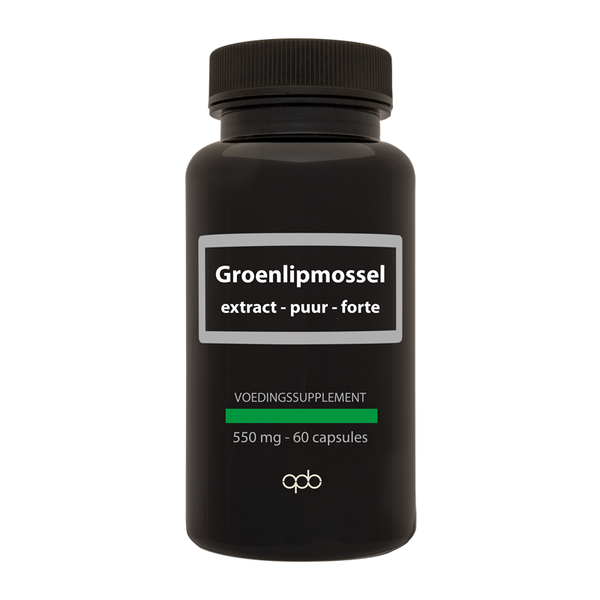 APB Holland Groenlipmossel extract puur forte 550mg 60.00 Vegetarische capsules