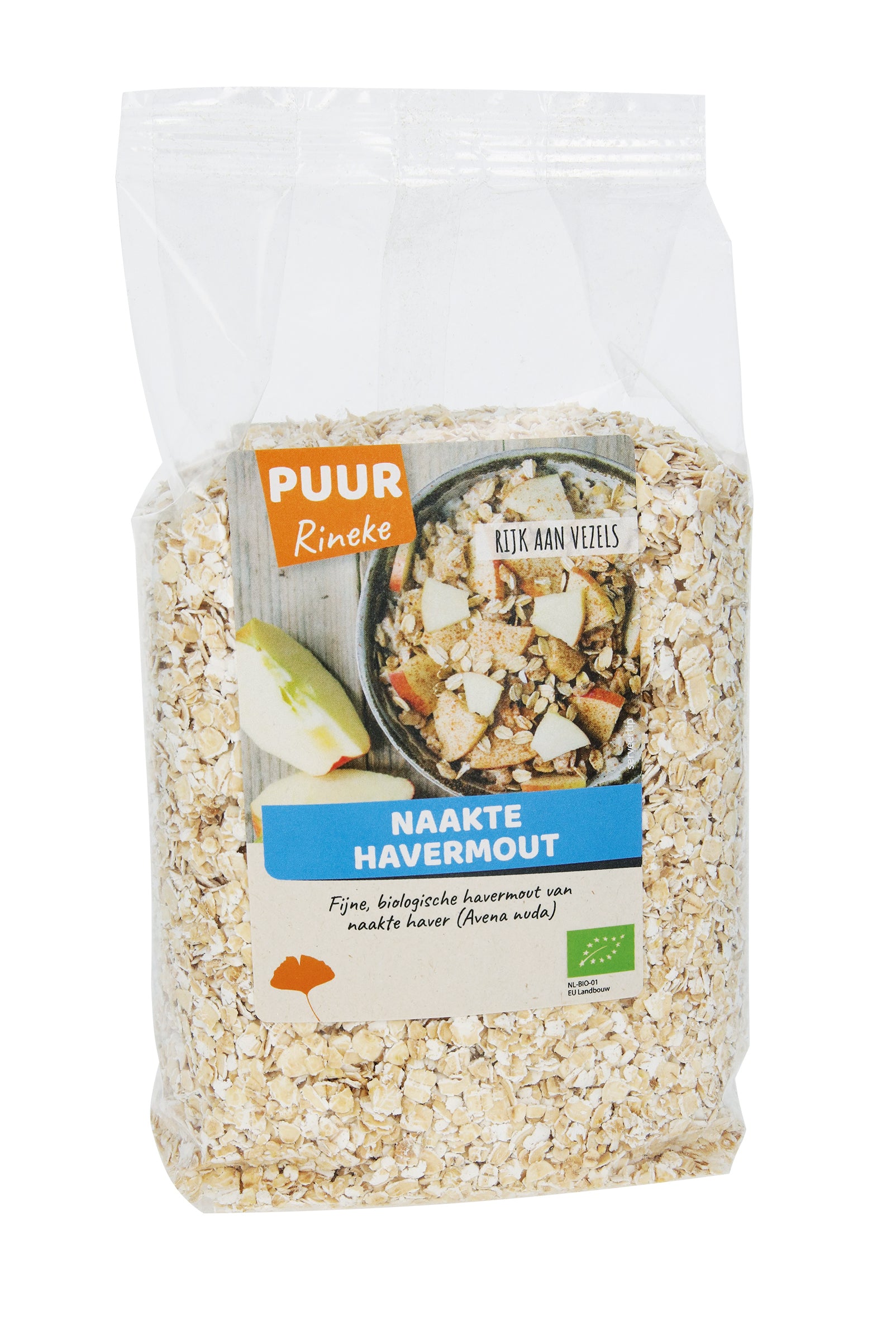Puur Rineke Naakte havermout bio 500.00 Gram