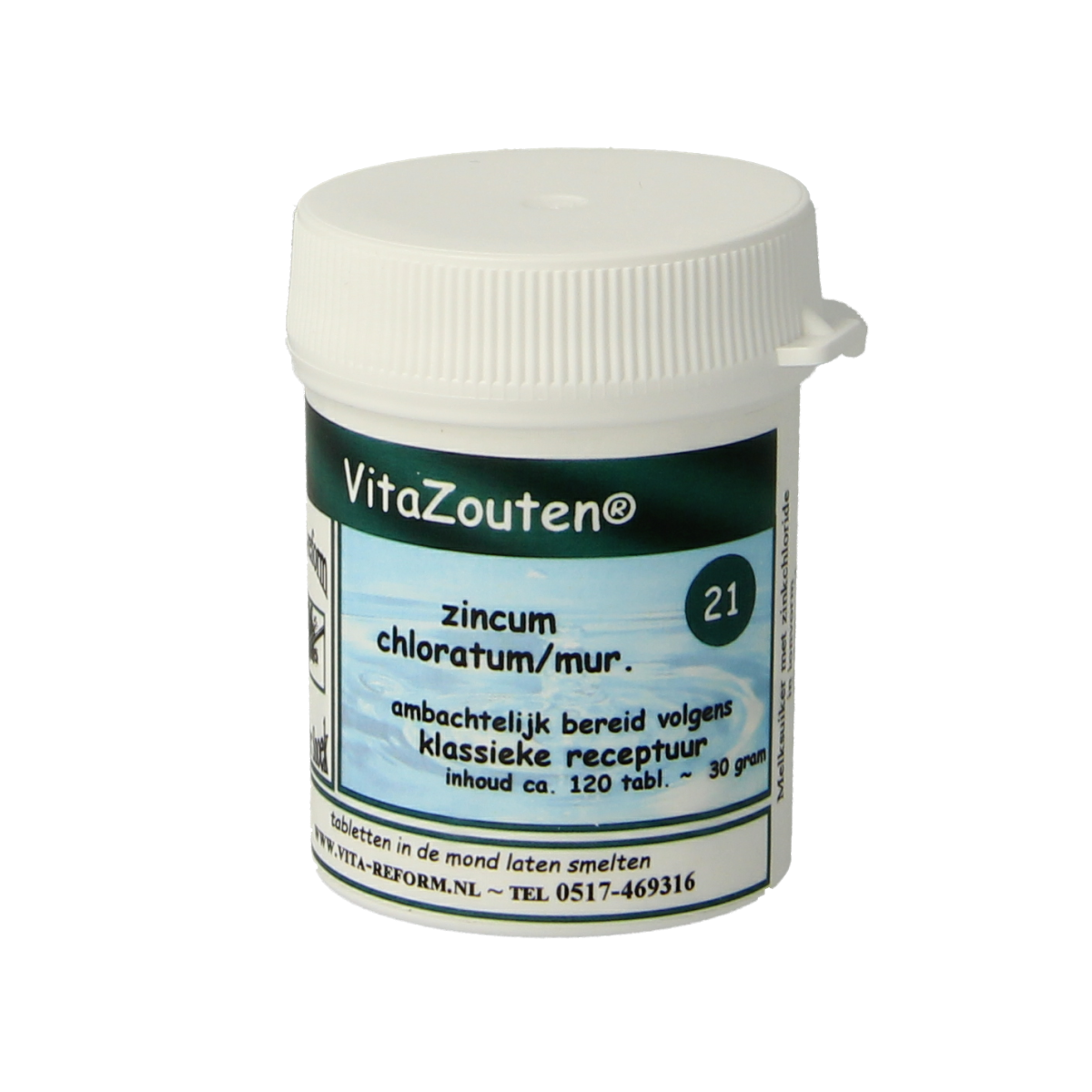 Vitazouten Zincum chloratum/mur. VitaZout nr.21 120.00 Tabletten