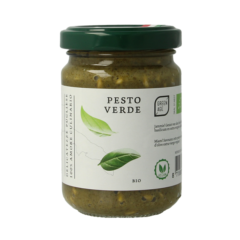 Greenage Groene pesto bio 140.00 Gram