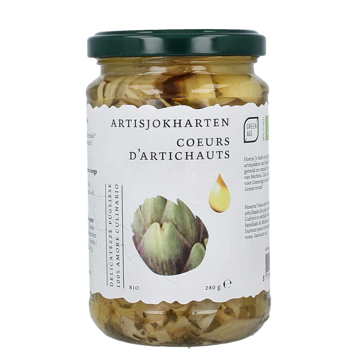 Greenage Artisjokharten bio 280.00 Gram