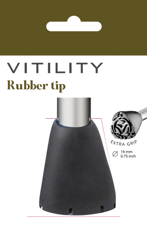 Vitility Rubberdop voor wandelstok 1 Stuks