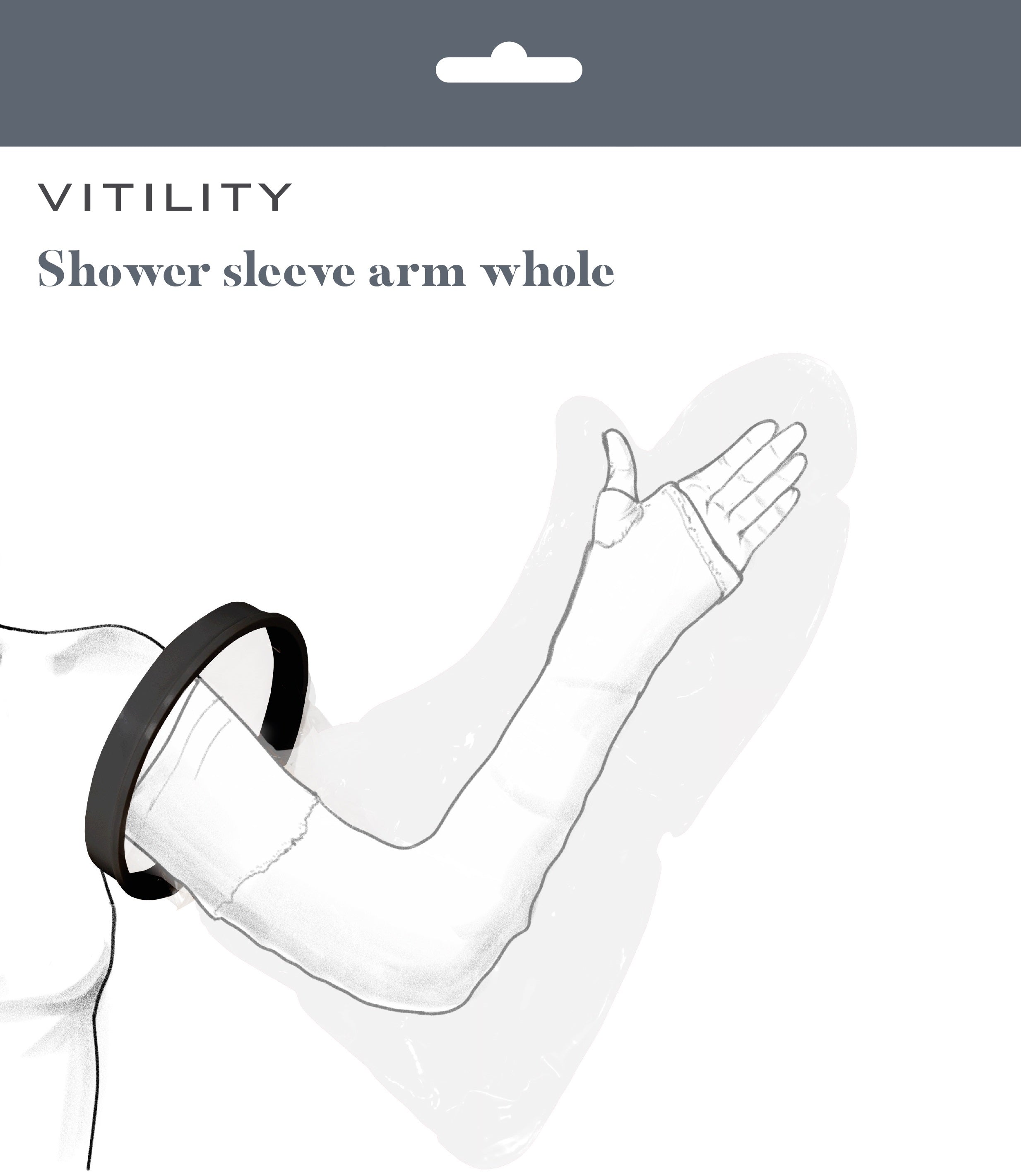 Vitility Douchehoes arm heel 1 Stuks