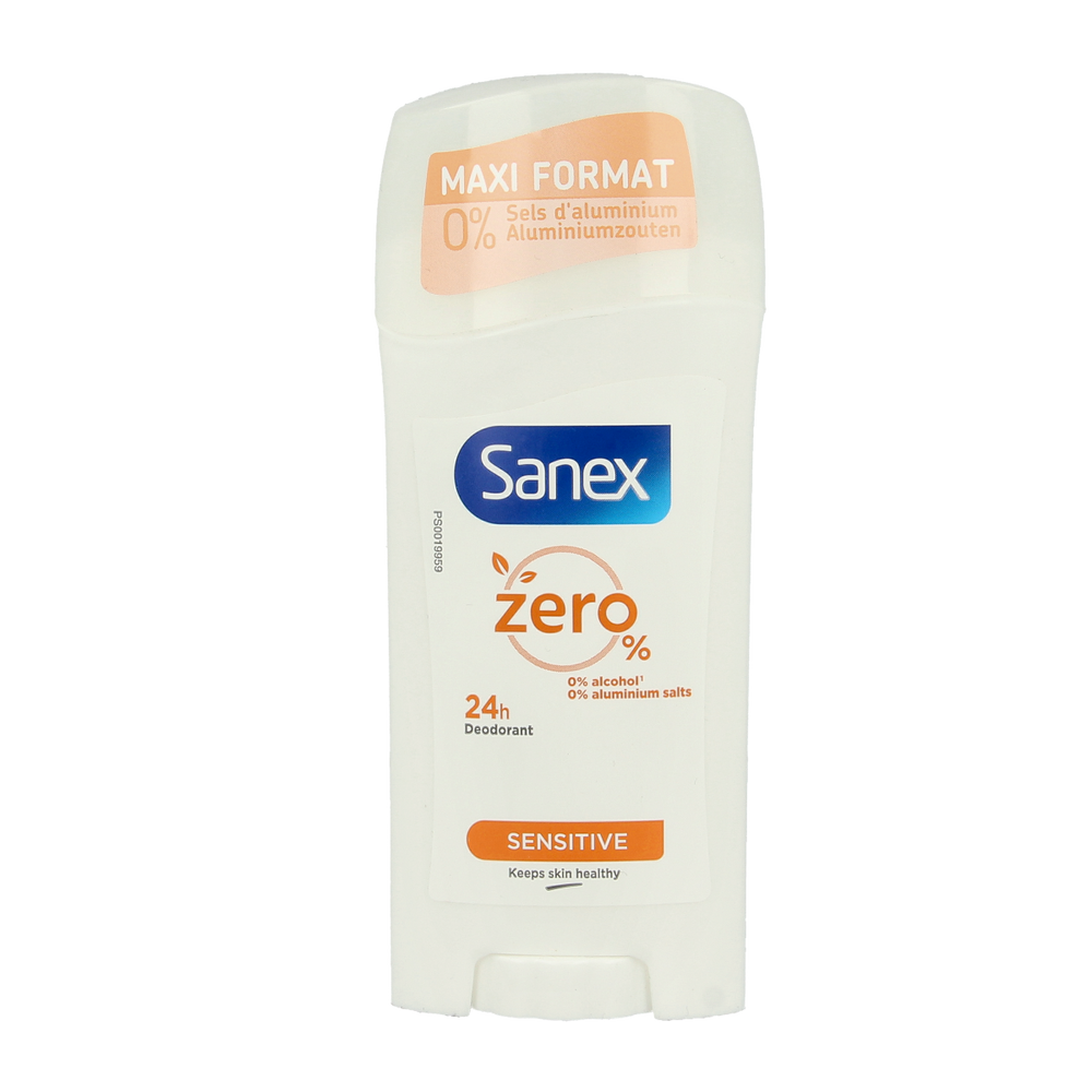 Sanex Deodorant stick zero % sensitive 65.00 Milliliter