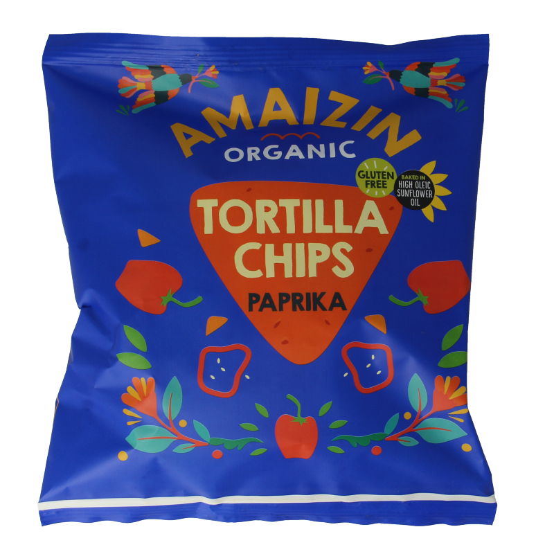 Amaizin Tortilla chips paprika bio 75 Gram