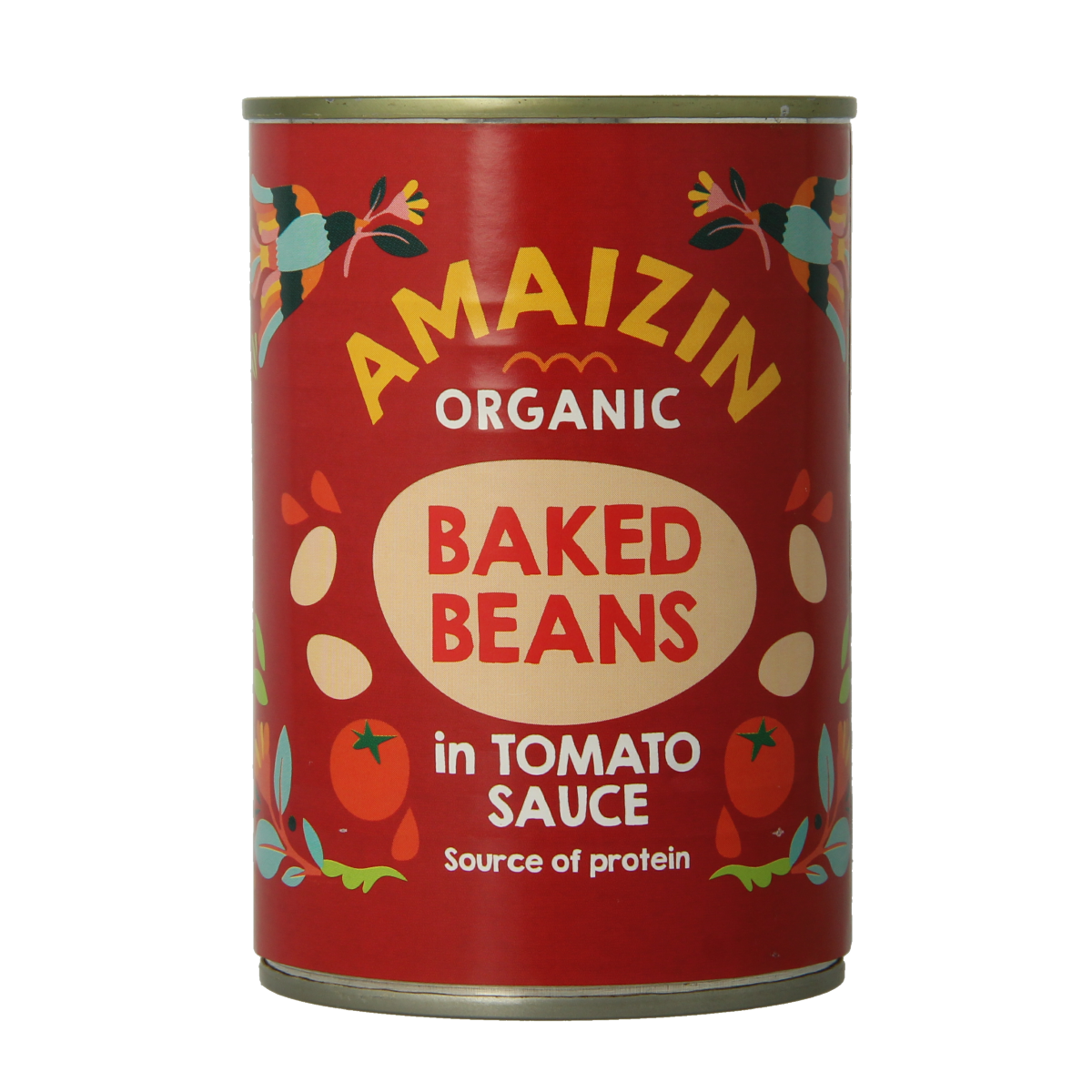 Amaizin Witte bonen in tomatensaus bio 400.00 Gram