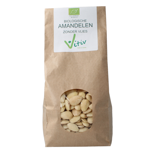 Vitiv Amandelen zonder vlies bio 500.00 Gram