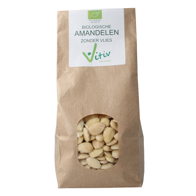 Vitiv Amandelen zonder vlies bio 500 Gram