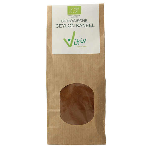 Vitiv Ceylon kaneel poeder bio 100.00 Gram