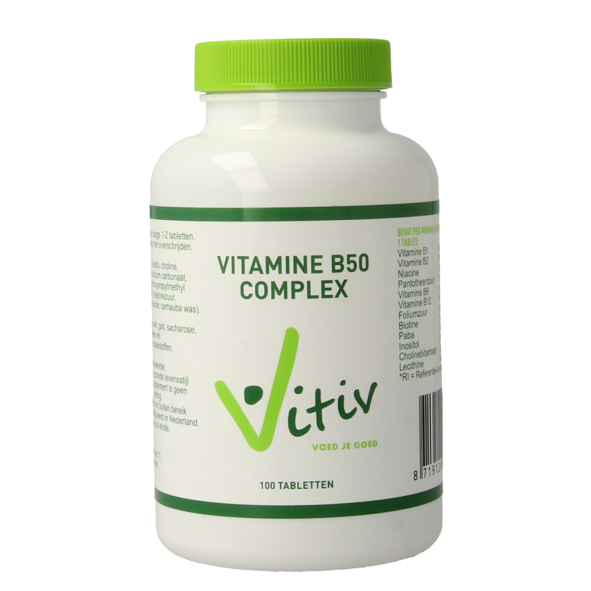 Vitiv Vitamine B50 complex 100.00 Tabletten