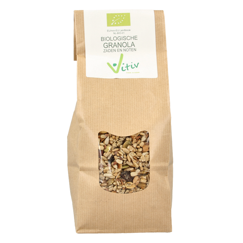 Vitiv Granola zaden en noten bio 500 Gram