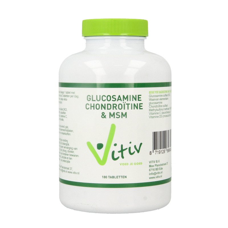 Vitiv Glucosamine chondroitine MSM 180 Tabletten