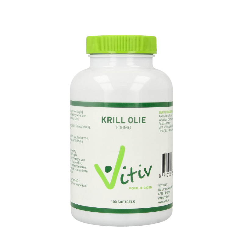 Vitiv Krillolie 500mg antartic 100 Softgels